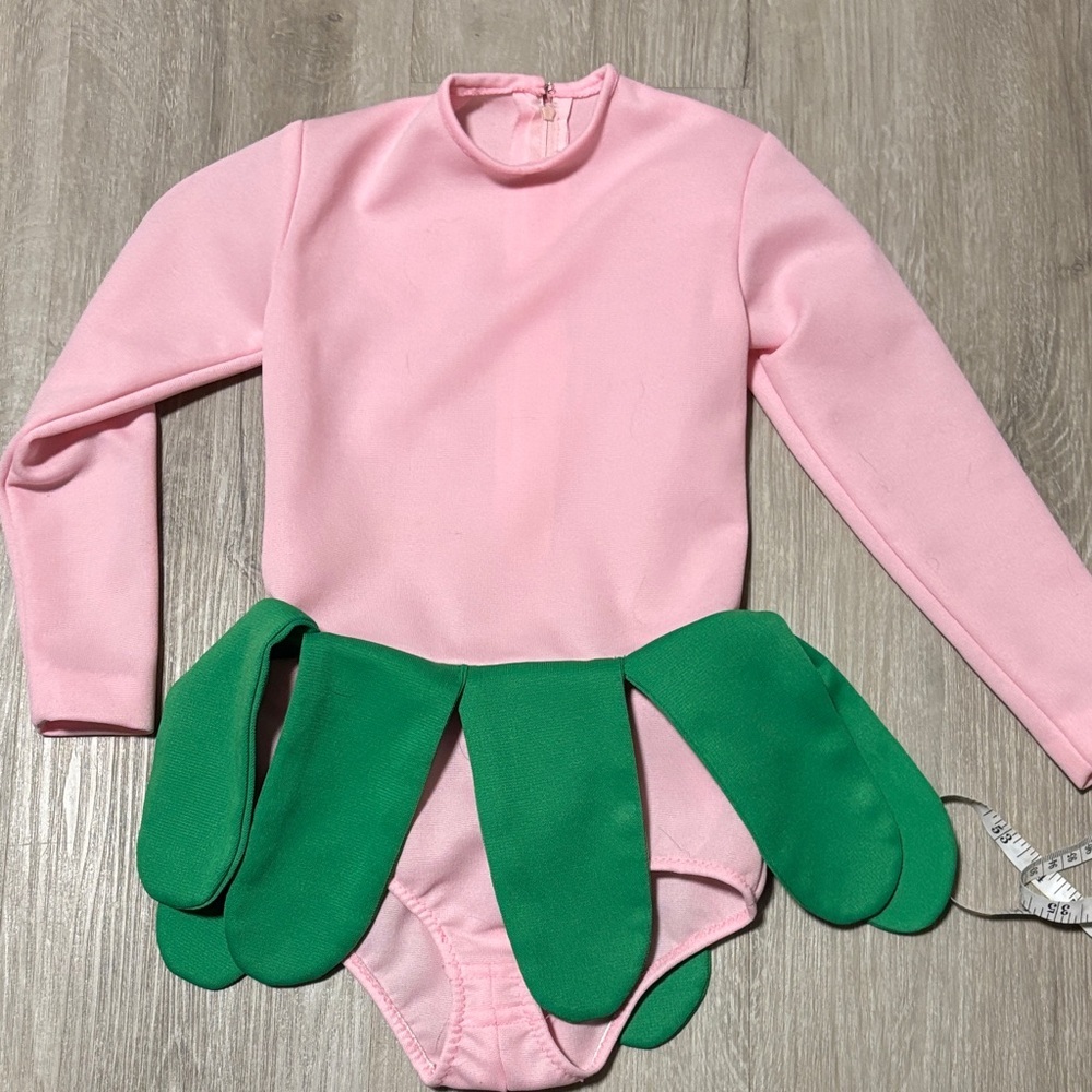 Pink and Green Long Sleeve Leotard Costume‎